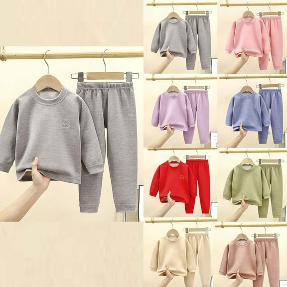 Swuxness Toddler Sweatshirt Sets, Kids Long Sleeved Sets, Fashion Boys' Casual Long Sleeve Round neck Collar Botton Long Pants Hoodless Sweatshirts Beige, 4 Years