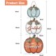 thumbnail image 2 of 3 piezas de letreros decorativos de pared con forma de calabaza, letrero rústico de bienvenida para puerta colgante para cosecha de otoño, Acción de Gracias, Halloween, decoración de pared para puert, 2 of 5