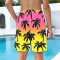 thumbnail image 5 of NAISIBABY Boys Swim Trunks, with Pockets Quick Dry Drawstring Kids Trendy Beach Board Shorts Multicolor 8T, 5 of 9