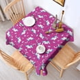 thumbnail image 2 of Cartoon Unicorn Pattern Square Tablecloth,Waterproof Square Table Cover,Wipeable Spillproof Washable Table Cover for Home Kitchen Party Decor 42"X42"(107x107cm), 2 of 6