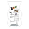 Club Pack of 144 Spooky Mummy "Boo!" Cellophane Halloween Party Favor Loot Bags with Zipper Closure 12"