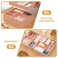 thumbnail image 2 of FESTFENDS Organising Boxes Rectangular Compartment Design Pink 4Pcs 7.9X6.1X1.2In, 2 of 6