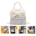 thumbnail image 3 of Children Single Shoulder Bag Fashion Pearl Bowknot Crossbody Bag Coin Purse, 3 of 3