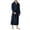 Navy, variant on APEXFWDT Mens Plush Fleece Robe Cozy Warm Flannel Bathrobe Cozy Sleepwea Soft Shawl Collar Bath Shower Spa Robe With Pockets