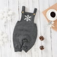 thumbnail image 4 of Generic Kid's Sweater Sets Baby Knit Romper Cotton Sleeveless Boy Girl Snow Sweater Clothes Baby Jumpsuit Outfits for Fashion Casual Breathable Clothing (0-3 Months,Grey), 4 of 9