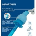 thumbnail image 3 of Rinseroo: 6 Foot Slip-on, Handheld Showerhead Attachment Hose for Sink/Shower. No Install, Detachable Shower Head Sprayer. For Faucets Up To 4" Wide. Not for tubs., 3 of 8