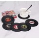 thumbnail image 2 of 6 posavasos vintage de vinilo para mesa, posavasos antideslizantes para café, té, cerveza (A), 2 of 5