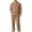 Coffee # Mens Pajamas Sets, variant on Vetsdori Mens Warm Fleece Pajamas Sets Comfy Long Sleeve Collar Button Shirts and Pants Homewear Pockets 2 Pieces Winter Cozy Plain Loungewear for Men Casual
