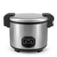 thumbnail image 1 of Aroma Housewares Arrocera comercial de 60 tazas (cocinada) (30 tazas sin enfriar), exterior de acero inoxidable (ARC-1130S), color plateado, 1 of 5