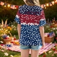 thumbnail image 4 of CCRFTGI American Flag Shirts for Kids Boys Girls Size 7 Patriotic 4th Of July Cute Tops American Flag Stars Outfits July 4th Celebration Summer Shirts Festival Tee Tops Navy 12-13 Years, 4 of 6
