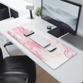 thumbnail image 2 of Game in Style with Watercolor Cherry Blossom Mouse Pad: Large Gaming Mat (31.5x11.8 In), Non-Slip Base, Stitched Edge Design - Versatile for Home Office and Desk Environment!, 2 of 7