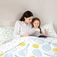 thumbnail image 4 of Manfei Tennis Ball Games Twin Comforter Sets,Girls Sport Gaming Bedding Set For Girls,Cyan Tone,Reversible,2 Pieces,1 Comforter and 1 Pillowcase, 4 of 8
