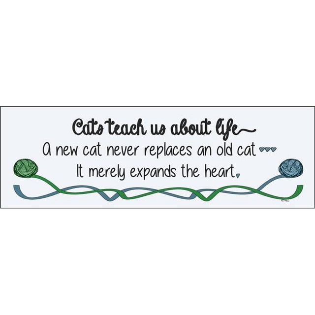 LPG Creative 3756 Cats Teach Us About Life Wall Plaque