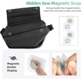 thumbnail image 2 of MARK RYDEN Riñonera Cruzada para Hombre, Bolso de Hombro Impermeable con Cierre Magnético de Costura de Doble Cara Resistente, Bolso de Cintura Ajustable para Viajar, Deportes, Ciclismo, Diario, 2 of 6