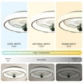 thumbnail image 4 of 19Inch Low Profile Led Ceiling Fan, 6-Speed Flush Mount Ceiling Fan with Remote and APP Control, 4 of 10