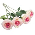 thumbnail image 1 of Wosthever 10 Uds. Flores de seda de tamaño líder DIY creativas de tela para bodas y decoraciones del hogar flores falsas Navidad nupcial Flores artificiales capullo rosa color, 1 of 6
