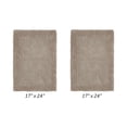 thumbnail image 3 of Better Trends Edge 100% Cotton 2 Piece Set (17" x 24" | 17" x 24") Bath Mat Rug - Sand, 3 of 4