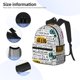 thumbnail image 3 of Disketp Hello Mochila Ligera Clásica con Múltiples Bolsillos, Mochila Casual para Hombre y Mujer, Ideal para Escuela, Trabajo y Viajes, 3 of 6