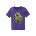 thumbnail image 1 of Camiseta de algodón de Tyrannosaurus Rex Kids - Púrpura - Grande Gravity Trading Cima, 1 of 1