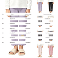 thumbnail image 4 of EnJoCho Toddler Girls Leggings Ribbed Elastic Waist Cute Bow Stretchy Slim Trousers Suitable For Dance Sports Preppy Style School Unifor𝗆 Indoor Casual Bottoms, 4 of 6