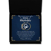 30th Birthday Gift for Woman, 30th Birthday Gift For Her, Solitaire Crystal Necklace, 30th Birthday Gift Necklace For Her,30th Birthday Jewelry