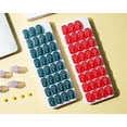 thumbnail image 4 of Caja de medicamentos de moda Tome los medicamentos a tiempo Caja de medicamentos con teclado Caja de almacenamiento de 31 rejillas, 4 of 5