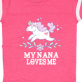 thumbnail image 4 of Inktastic My Nana Loves Me Unicorn Girls Baby Bodysuit, 4 of 5