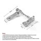 thumbnail image 5 of New For Jeep Cherokee transfer case linkage kit XJ/MJ Comanche easy install version Stainless Steel, 5 of 5