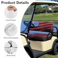 thumbnail image 6 of HUIACONG American Flag Golf Cart Front Seat Cover Towel Style Blanket, Comfortable Stain-Resistant Easy to Clean Golf Cart Cushion Covers for Club Car, 6 of 7
