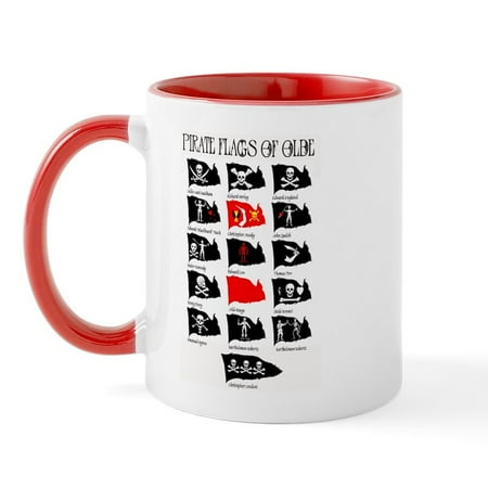 

CafePress - Pirate Flags Jolly Roger Mug - 11 oz Ceramic Mug - Novelty Coffee Tea Cup