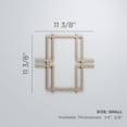 thumbnail image 3 of Ekena Millwork 11 3/8"W x 11 3/8"H x 3/8"T Small Granby Decorative Fretwork Wood Wall Panels, Wood (Paint Grade), 3 of 3