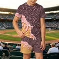 thumbnail image 2 of BOOMNY Boys 2 Peice Clothes Set Ice Cream Graphic Long Sleeve Tshirts Shorts Outfits for Kids Comfy Clothing Set, 2 of 5