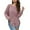 Purple, variant on Viikei Cardigan Sweaters for Women Plus Size Women's Long Sleeve Round Neck Pullover Split Solid Color Top Round Neck Sweater