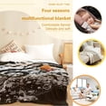 thumbnail image 5 of Music Note Blanket , Music Decor Comfortable Warm Blanket, Light Weight Cozy Plush Blanket ,for All Season Living Room Bedroom Couch 80"x60", 5 of 6