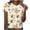 Orange#5, variant on Tnhcen Women's Bee Graphic T-Shirt, Summer Loose Fit Casual Tee with All-Over Bee Print, Round Neck Short Sleeve Top, Soft Stretch Plus Size S-5XL