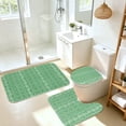 thumbnail image 5 of YHRUWN Boho Sage Green Shower Curtain and Rug Sets, 16-Piece Vintage Floral Bathroom Sets with Hooks, Waterproof Fabric Bathroom Decor Set, 5 of 10