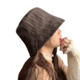 thumbnail image 1 of Pretty Comy New Spring Double-sided Striped Bucket Hat Female Wild Casual Student Fisherman Hat, 1 of 6