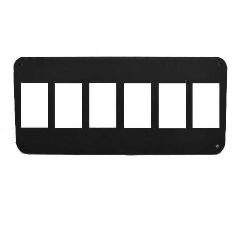Hurricane Boat Blank Switch Panel 410425 | 2690 SunDeck 7 Inch Black