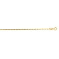 thumbnail image 2 of 14K Yellow Gold 18in 1.25mm Diamond-Cut Rope Chain with Spring Ring Clasp, 2 of 4
