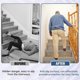 thumbnail image 3 of Stair Edge Trim Self Adhesive Stair Nosing Molding Trim Gray, 3 of 5