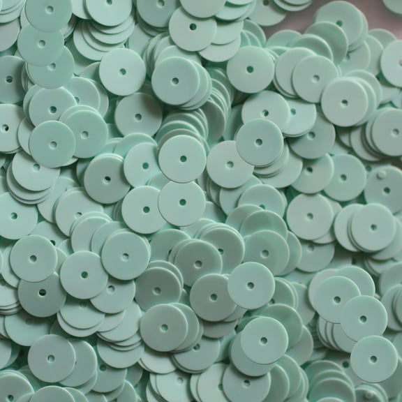 Mint Green Sequins 8mm Opaque Made in USA