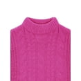 thumbnail image 4 of Wonder Nation Girls Chenille Cable Sweater, Sizes 4-18 & Plus, 4 of 6