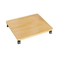 thumbnail image 4 of Tnarru Storage Box Mobile Rolling Stand with Wheels Organizer Stable Movable Accessory Tray Audio Rack Storage Box Holder for Office Wood Color, 4 of 8