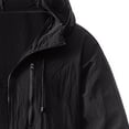 thumbnail image 3 of Maqroz Mens Full Zip UPF 50+ Sun Protection Hoodie Jackets with Pockets Long Sleeve Sun Shirts Adjustable Cooling Lightweight Athletic Track Jacket Travel Hiking Fishing Outdoor Black M, 3 of 4