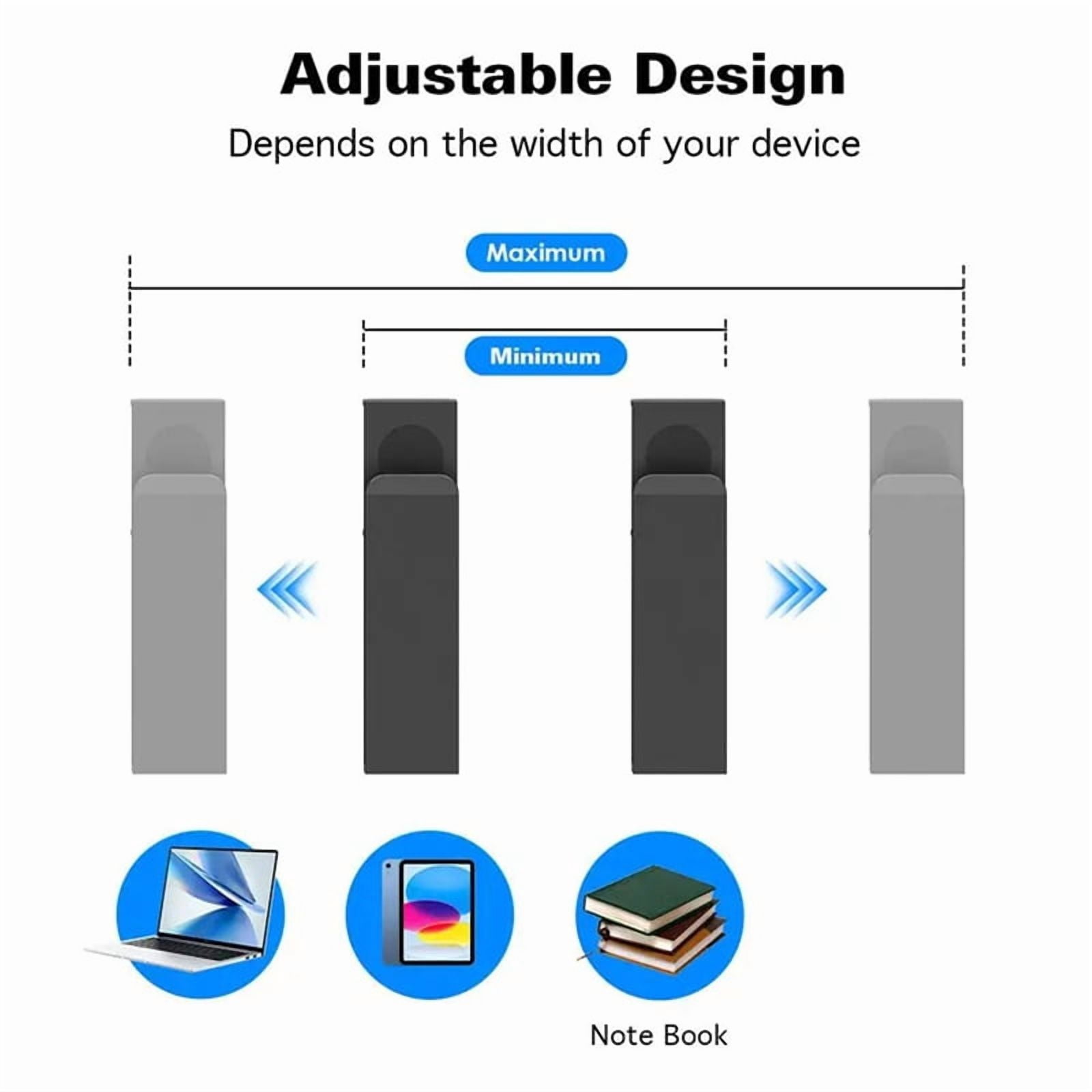 4X Table Sides Laptop Rack Charging Cooling Stand Tray Desk Organizer Storage Holder for Pad Under Desk Management Tray
