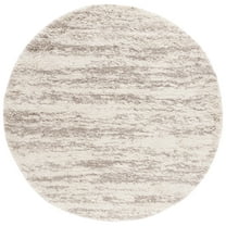 SAFAVIEH Hudson Shag Jack Abstract Area Rug, Ivory/Beige, 5' x 5' Round