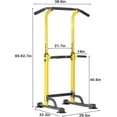 thumbnail image 3 of SOGES Barre de Traction Réglable en Hauteur Power Tower pour l'Entraînement de Force à Domicile, Jaune, 3 of 7