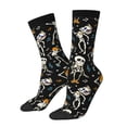 thumbnail image 1 of Fotbe Dancing Skeleton Party Calcetas Largas con Estampado para Hombre y Mujer – Calcetas de Compresión Transpirables y Elásticas, Viajar y Uso Diario Talla 5-11, 1 of 6