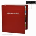 thumbnail image 5 of Carstens 2-Inch Heavy Duty 3-Ring Binder for Disaster Manuals - Side Opening, Brick Red, 5 of 5