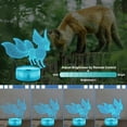 thumbnail image 4 of 3D Lamp Night Light 3D Illusion lamp for Kids, 16 Colors Changing with Remote, Kids Bedroom Fox Decor as Xmas Holiday Birthday Gifts for Boys Girls Fox Fan, 4 of 6